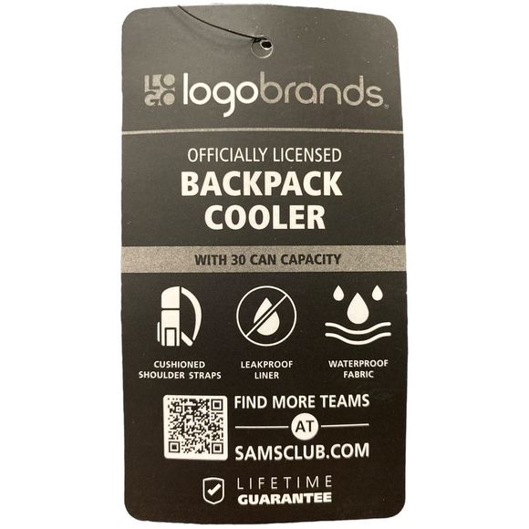 Logo Brands NFL 30 Can Leak-Proof Backpack Cooler, Arizona Cardinals - Picture 3 of 3